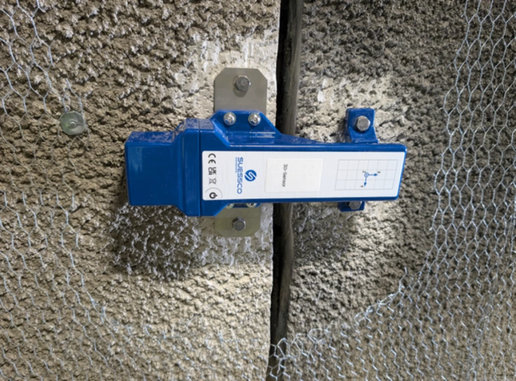 Sensor mounted on wall